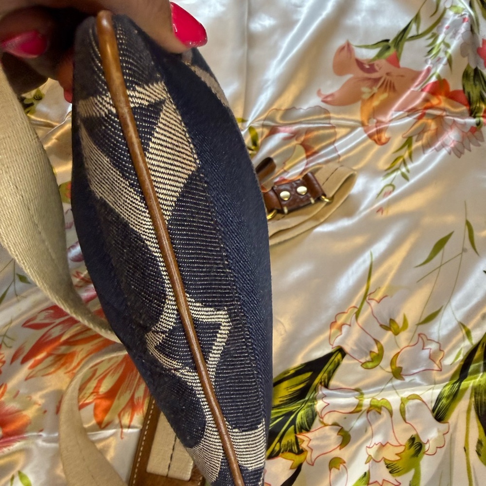 Coach Signature Denim Crossbody Bag - Picture 3 of 16